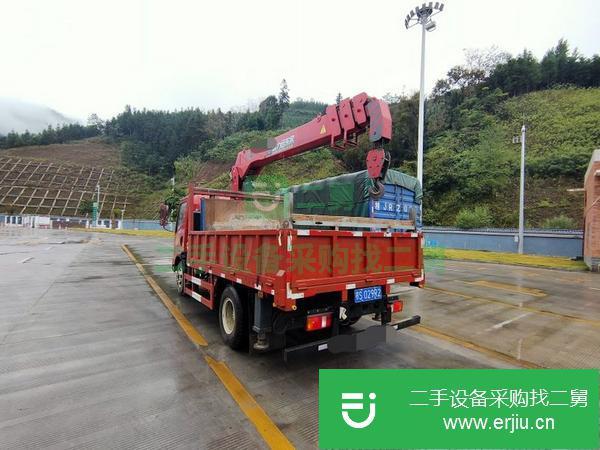 湖北出售二手藍牌5噸隨車吊