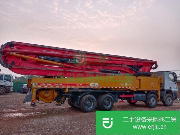 湖南出售二手奔馳四橋叉腿56米泵車手續齊全