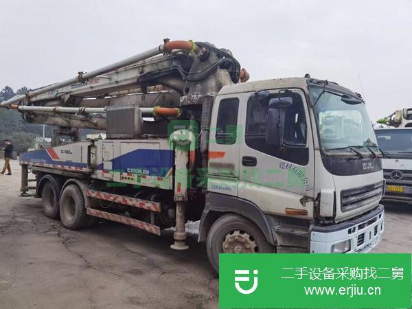 湖南出售二手中聯叉腿38米泵車 車況良好手續齊全包過戶