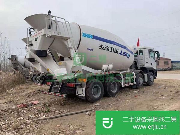 天津出售二手汕德卡輕量化14方攪拌車 中集瑞江上裝