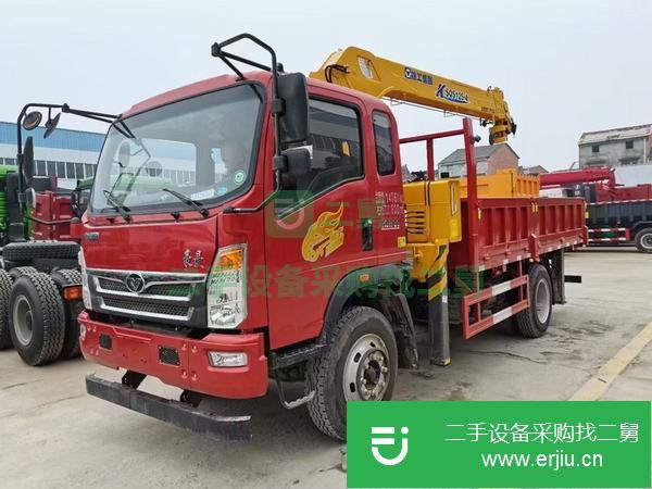 湖北出售二手豪曼170馬力隨車吊 上裝徐工5噸四節吊機