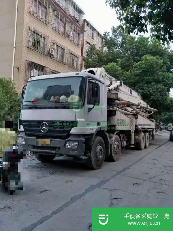河北出售二手07年中聯(lián)奔馳47米泵車，手續(xù)齊全