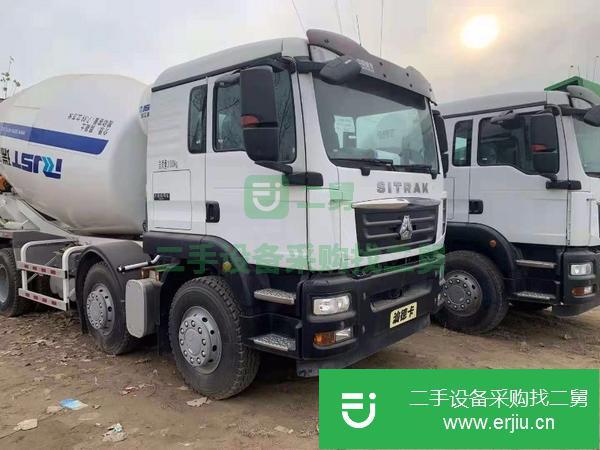 天津出售二手汕德卡輕量化14方攪拌車 中集瑞江上裝