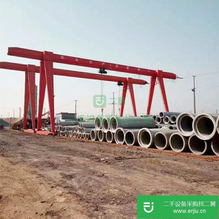 山東出售二手32噸雙主梁龍門吊