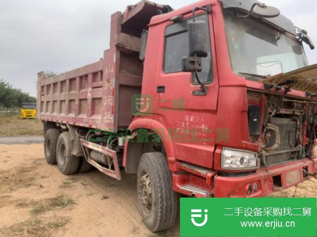 山東出售二手中國重汽后八輪自卸車
