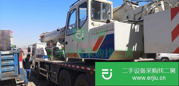 新疆出售二手12年中聯藍色關愛5節桿汽車吊