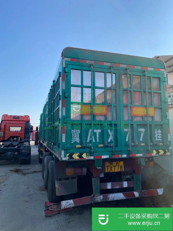 河北出售二手11.5米半掛車,帶上邊梁