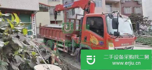 重慶出售二手19年藍牌5噸隨車吊