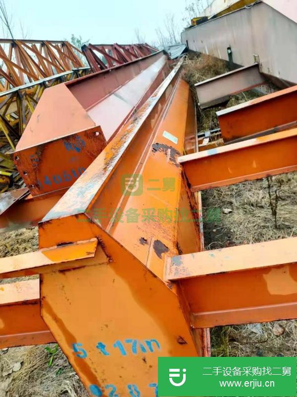河北出售二手5噸跨度17米電動單梁門式起重機