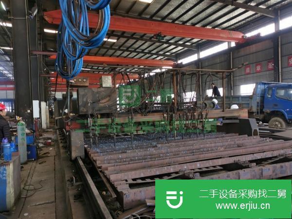 山東出售二手5米華聯火焰直條數控切割機