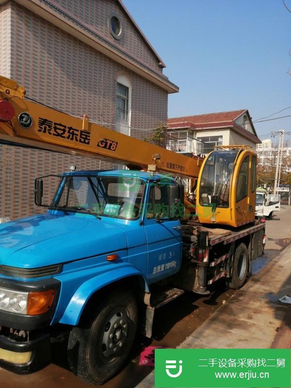 山東出售二手2014年國4東岳GT8噸汽車吊