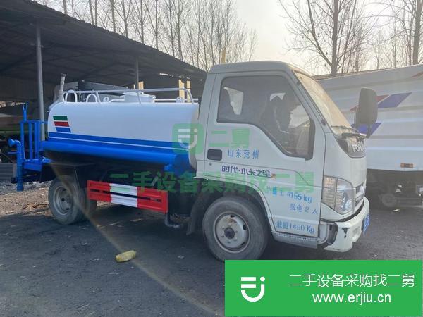 山東出售二手福田小卡3.5方灑水車行駛2000公里