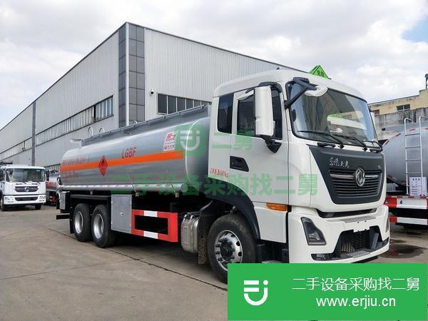 廣東出售二手國六東風后雙橋18噸鋁合金油罐車