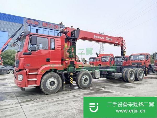 湖北出售二手陜汽德龍濰柴340馬力20噸6節臂隨車吊