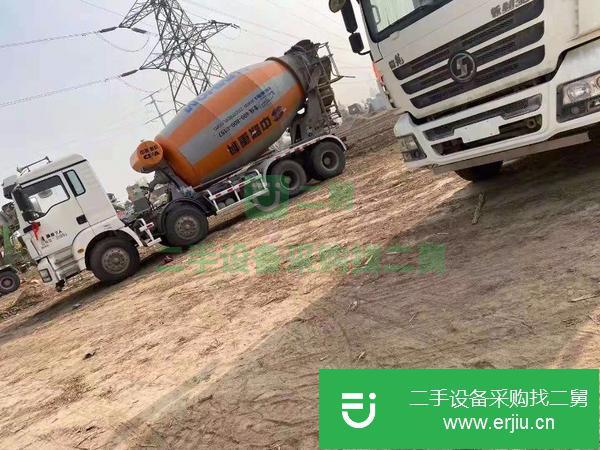 陜西出售二手17年國五德龍大10方攪拌車