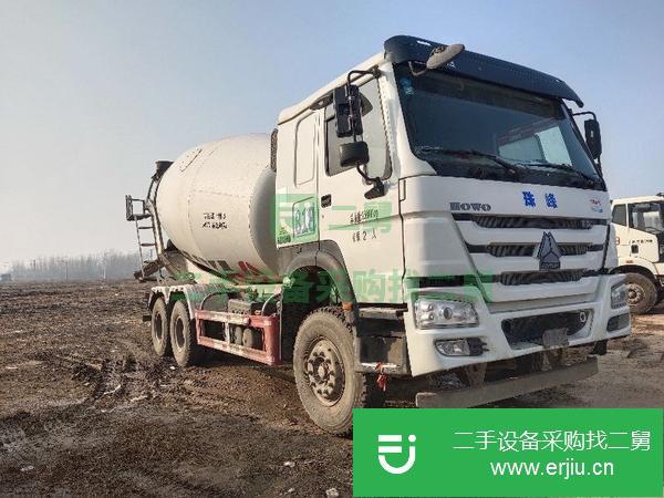 廣東出售二手18年豪沃亞特大14方攪拌車，國五排放