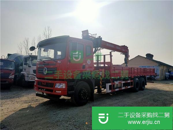 湖北出售二手東風華神T5后八輪宏昌天馬12噸隨車吊