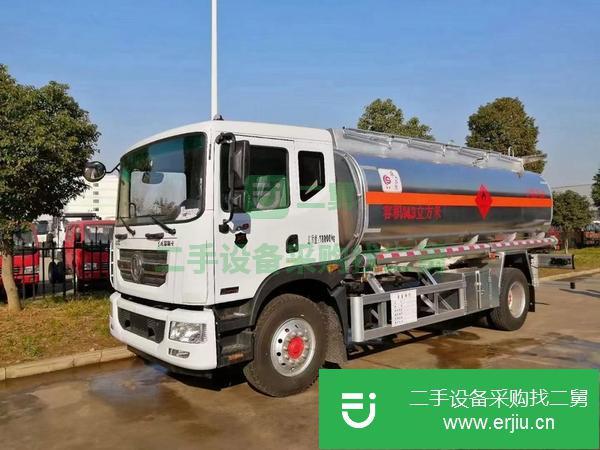 湖北出售二手東風(fēng)D9/12噸鋁合金油罐車