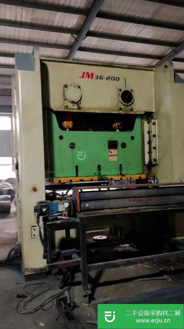 山西出售二手江蘇揚(yáng)力JM36-200龍門壓力機(jī)