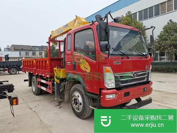 湖北出售二手豪曼170馬力隨車吊 上裝徐工5噸四節吊機