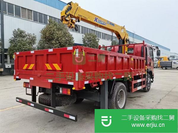 湖北出售二手豪曼170馬力隨車吊 上裝徐工5噸四節吊機