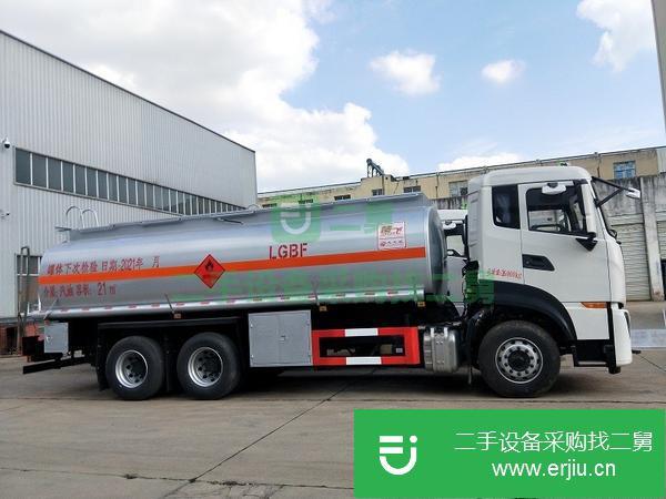 廣東出售二手國六東風后雙橋18噸鋁合金油罐車