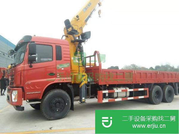 吉林出售二手東風天龍前四后八12噸隨車吊