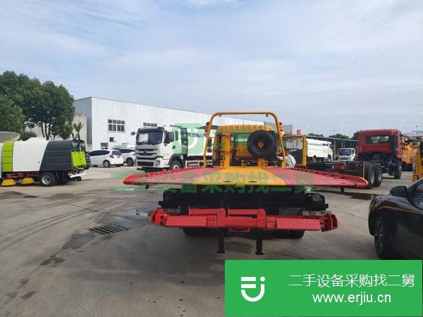 湖北出售二手東風多利卡D7黃牌國六平板運輸車