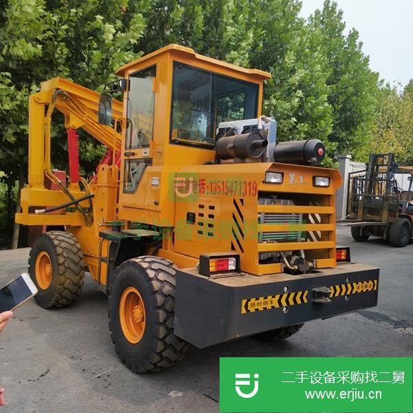 山東出售二手載式護欄打樁機