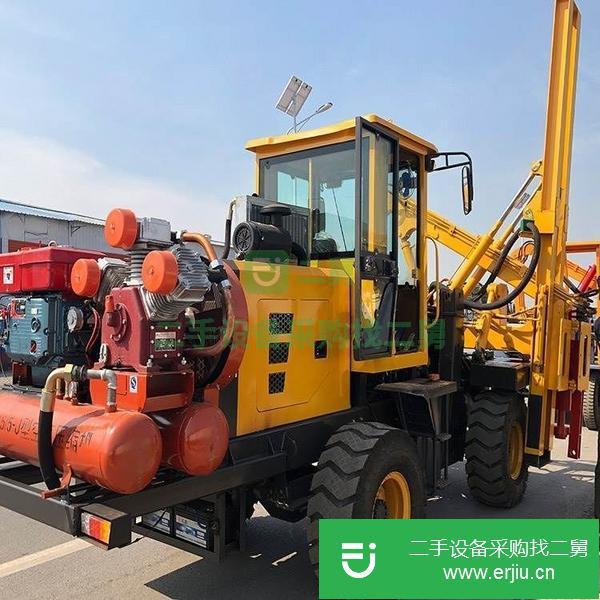 新疆出售二手高速公路波形板護欄液壓打樁機