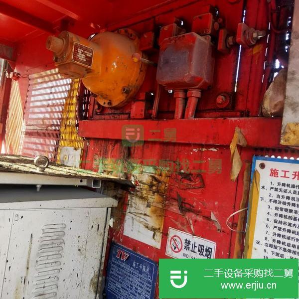 湖北出售二手特威變頻中速電梯100米高鍍鋅節(jié)