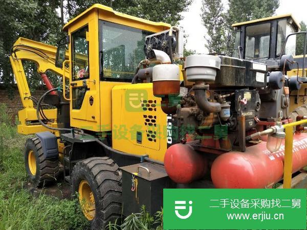 山東出售二手小四輪護欄打樁機