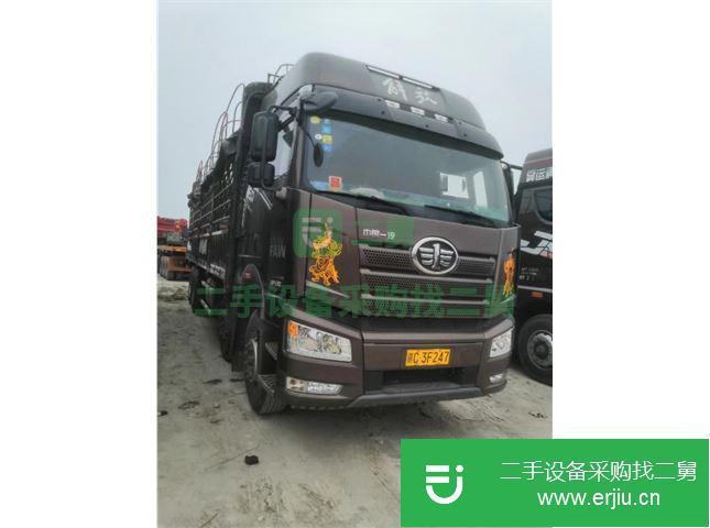 江西出售二手一汽解放J6P前四后八國五350馬力高欄貨車