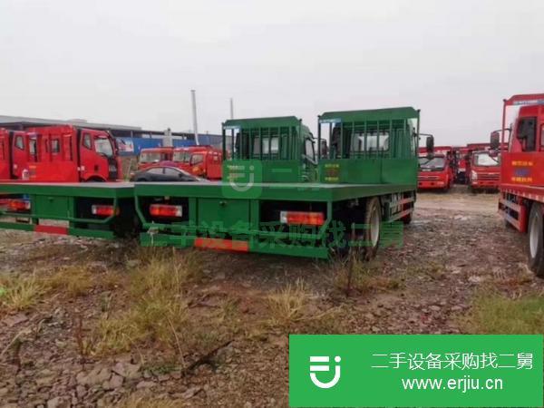 山西出售二手重汽王牌挖機平板運輸車10噸
