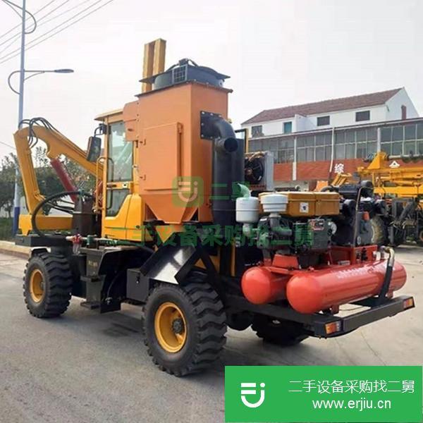 安徽出售二手全自動(dòng)液壓公路護(hù)欄打樁機(jī)