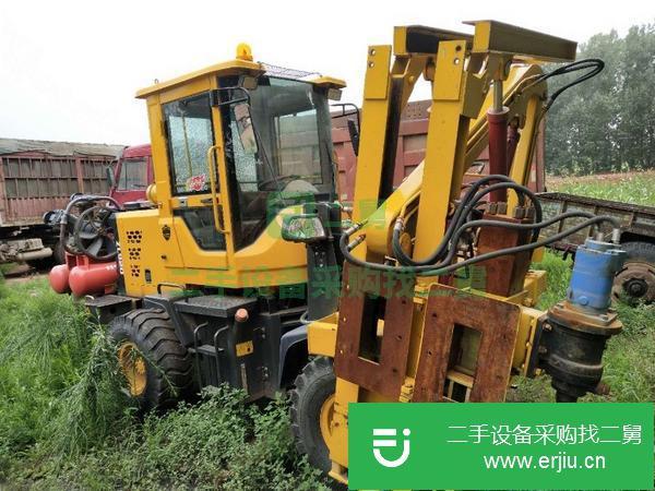 山東出售二手小四輪護欄打樁機質量保證