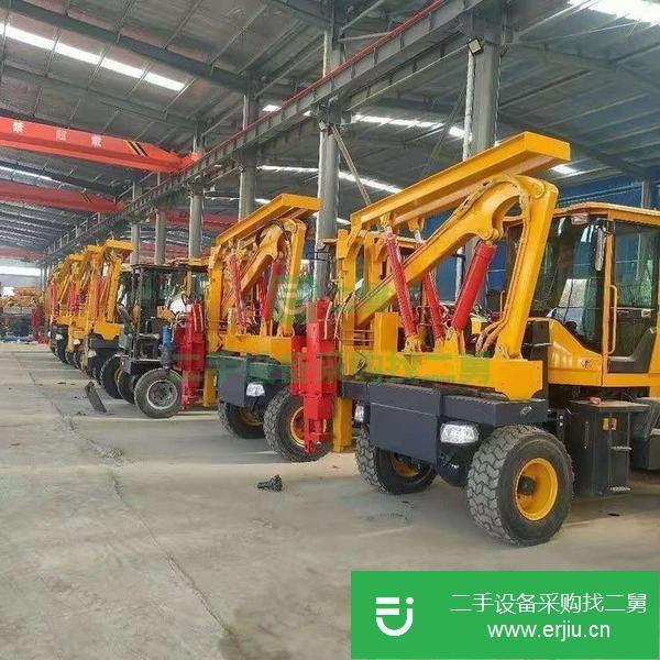 山東出售二手輪式護(hù)欄打樁機(jī)