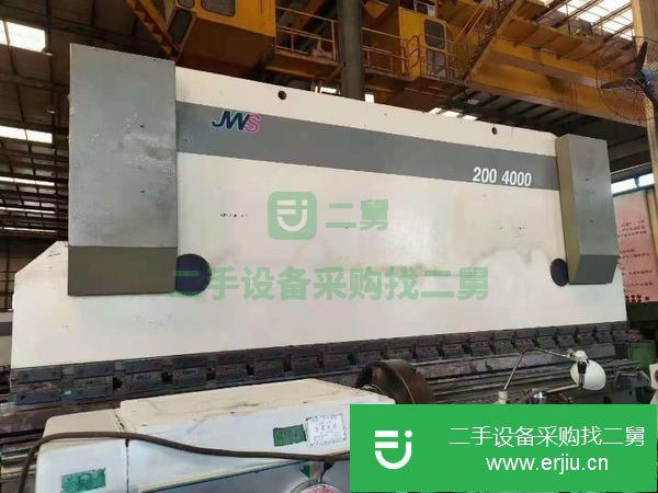 內蒙古出售二手巨威WC67Y-200x4米液壓板料折彎機