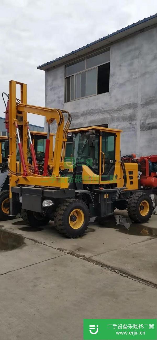 黑龍江出售二手公路圍欄立桿打樁機