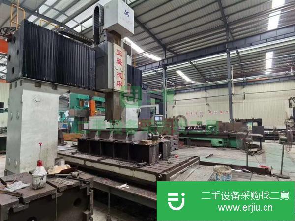 江蘇出售二手亞盛2X4.3米數(shù)控龍門(mén)鏜銑床
