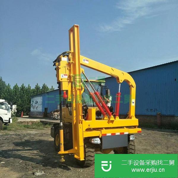 山東出售二手公路護欄打樁機