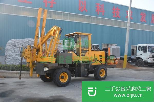 山東出售二手護(hù)欄打樁機(jī)