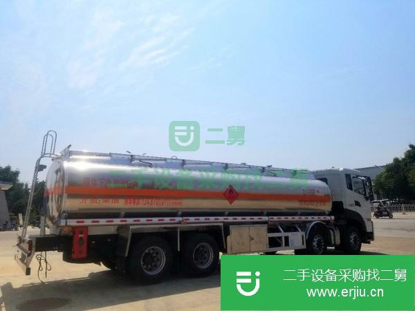 山東出售二手國六東風(fēng)天龍前四后八鋁合金油罐車
