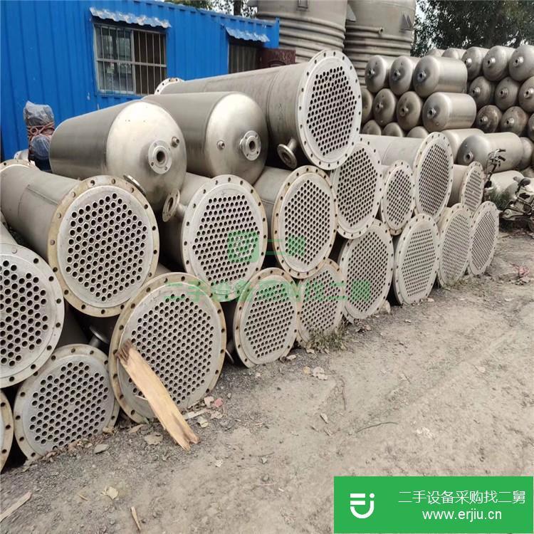 山東出售二手列管式搪瓷冷凝器