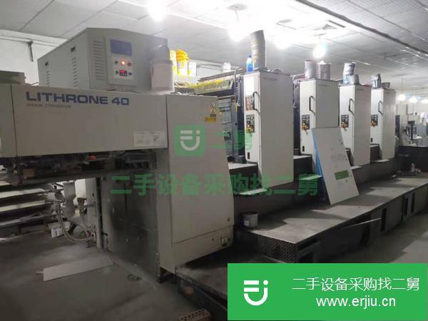 上海出售二手02年小森440高配四色印刷機