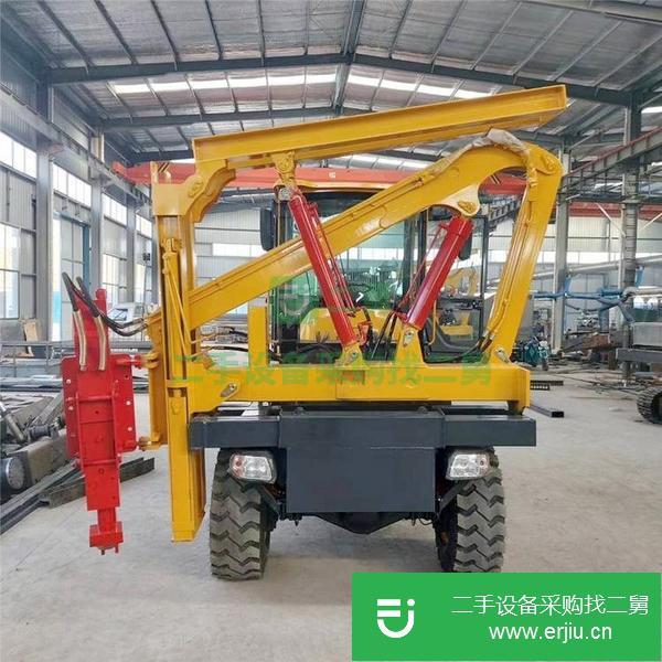 山東出售二手公路護(hù)欄打樁機(jī)