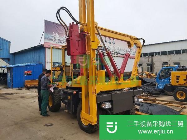貴州出售二手高速公路波形板護欄打樁機