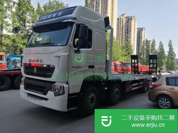江蘇出售二手陜汽軒德前四后八平板運輸車