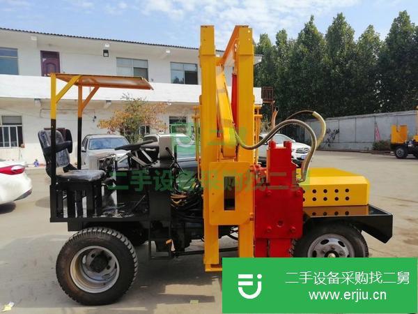 山東出售二手全液壓公路護(hù)欄打樁機(jī)