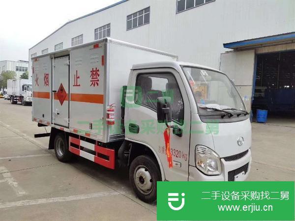 陜西出售二手國六躍進4.2米廢舊電池危險品9類廂式運輸車